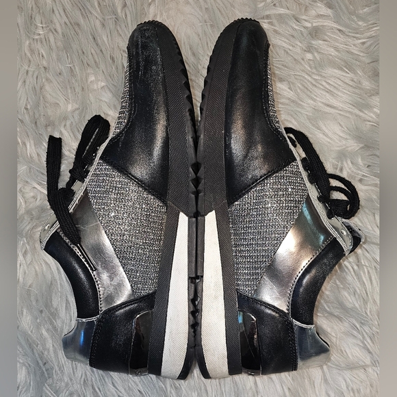 Michael Kors Allie Glitter Chain-Mesh Sneaker 7.5 - Picture 6 of 10